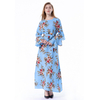AliExpress Hot Selling Explosive Foreign Trade Large Size Multilayer Puff Sleeve Slim Long Skirt Dress Women