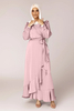 Dubai Arabic Latest Fashion Modern Lady Islamic Lace Modest Muslim Maxi Dresses Abaya