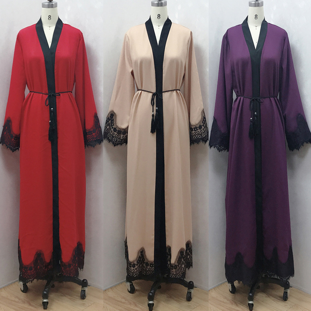  Muslim Burka Kaftan Morocco Thobe Bat Sleeve Caftan Abaya Modest Dubai Turkish Kimono Islamic Clothing Arab 2022 Jalabiya Prayer Women Maxi Dress Open Abaya