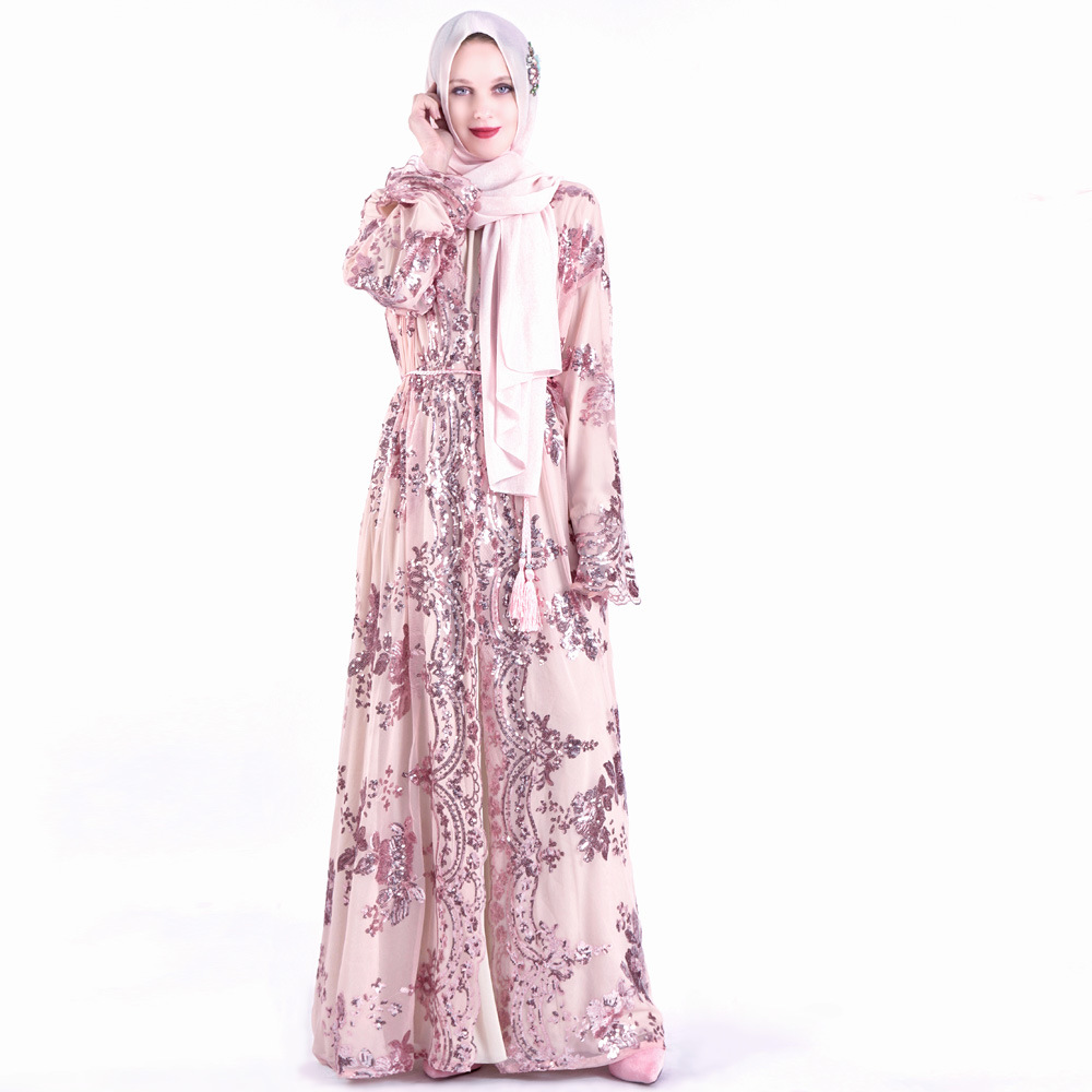 2022 New Embroidery Muslim Women's Clothing Middle East Abaya