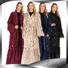 AliExpress Amazon Hot Sale New Sequined Robe Chiffon Trumpet Sleeve Muslim Cardigan