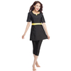  Islamic Clothing Sportswear Fashion Sportswear Full Cover Fabric 2021 Modest Women 3 Pieces Muslim Swimwear Swimwear Swimsuit Conservative Burkini