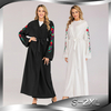 Middle East Net Red Same Fashion Women's Muslim Cardigan Embroidered Slim Long Sleeve Abaya