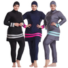Plus Size Muslim Full Cover 2021 Swimwear Islamic Clothing 3 Pieces Fashion Fabric Sportswear Women Sportswear Modest Swimwear Swimsuit Burkini