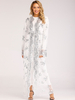 Explosive Muslim Women's Dress Cardigan Luxury Sequins Embroidery Lace Seamless Outer