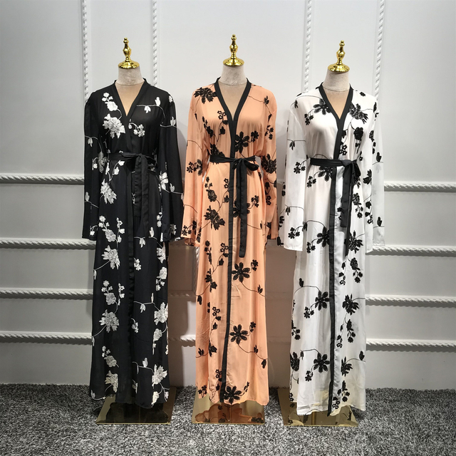 Amazon Wholesale Casual Modest New Muslim Ladies Plus Size Maxi Dresses Designer Islamic Abaya