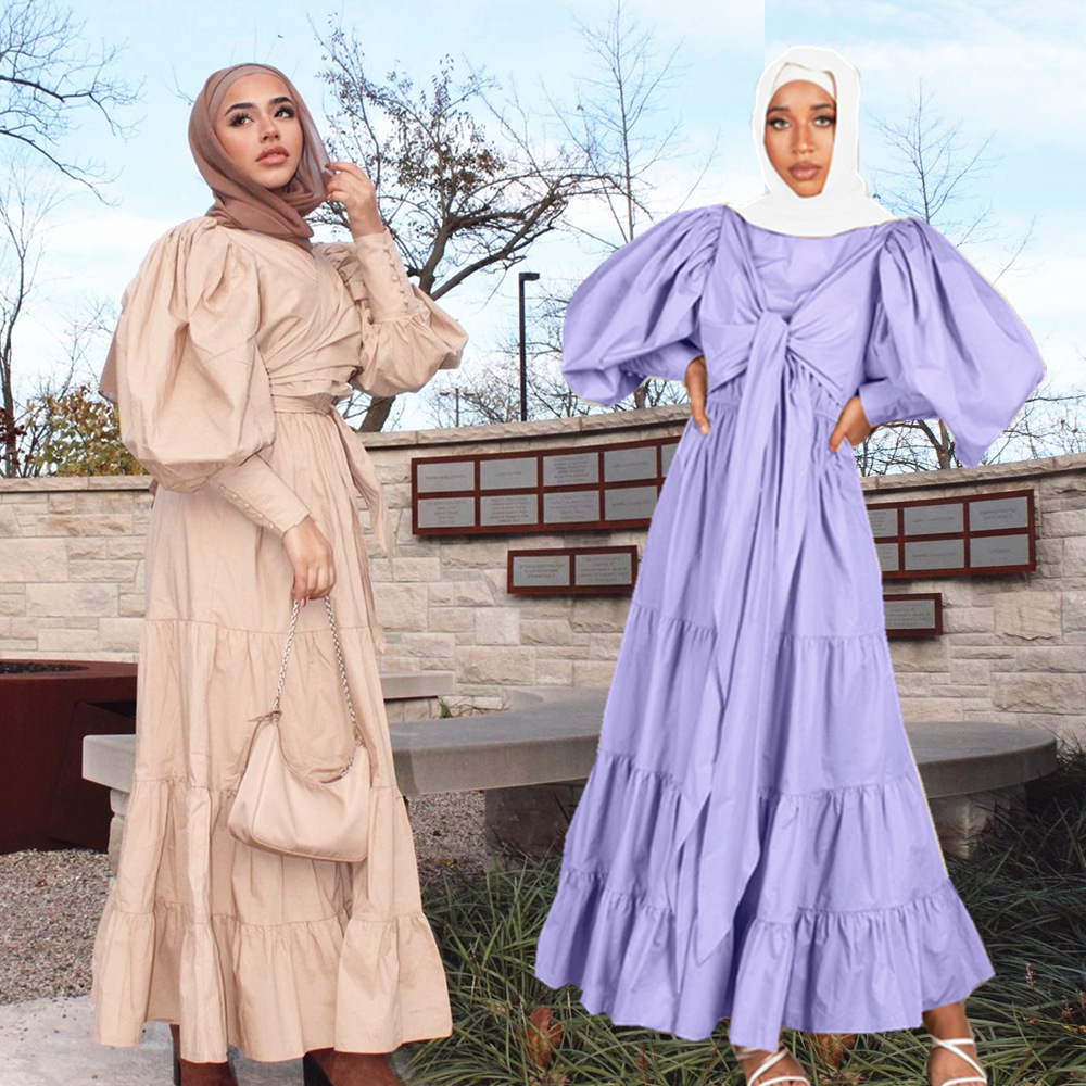  Latest Modest Dubai Gowns New Muslim Maxi Dresses Casual Ladies Designer Islamic Abaya