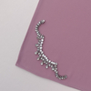 INS Chiffon Rhinestone Long Scarf Ladies Pure Color Crown Scarf in Stock T506