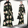 New Fashion Long Skirt Hui Nationality Saudi Arabia Fashion Muslim Robe Worship Service Full Button Lapel Cardigan
