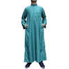 Middle East Wholesale New Arabic Men's Robe Stand Collar Muslim Islamic Thobe
