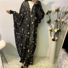 Foreign Trade Women's Summer Soft Chiffon Printed Muslim Islamic Robe Series