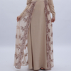 NEW Sequin Embroidery Dress European And American Muslim Women's Robe Spot Summer