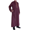 Wholesale Islamic Arabic Men's Robe Muslim Middle East Qatar Stand Collar Thobe
