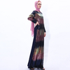 INS Gradient Sequin Long Skirt Muslim Female Ramadan Robe Dress Islamic Gown Cross-border