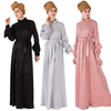 Modest Fashion Robe Long Sleeve Islamic Loose Islamic Muslim Maxi Dresses Abaya