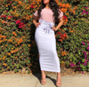 Modest Muslim Lady New Design Fashion Sheath Dress Middle East Ins Long Button Skirt