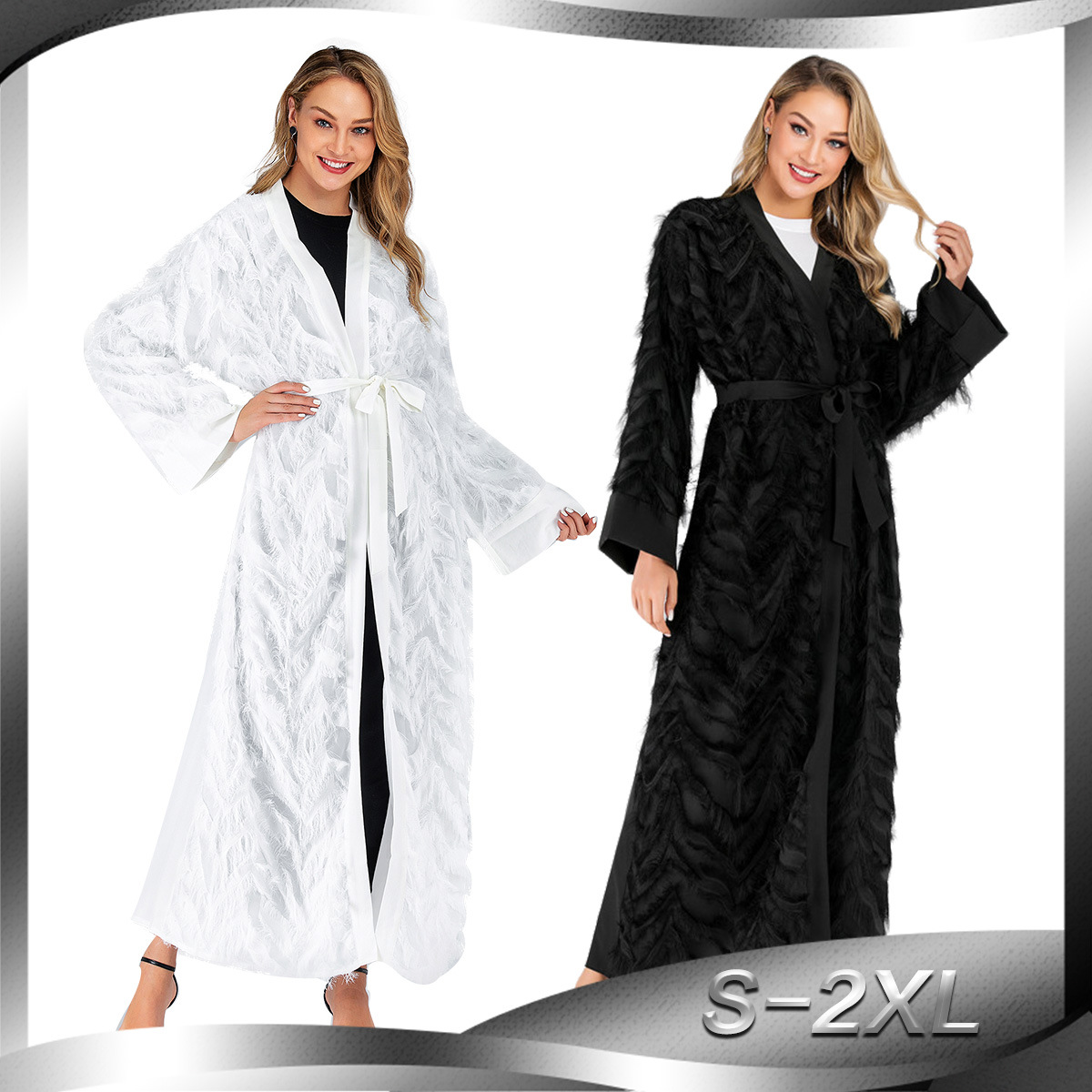 AliExpress Hot Sale New Fashion Luxury Cardigan Sweater Design Arabian Robe