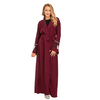 Cross-border Source of Fashion Robe Women's Mesh Fabric Stitching Hot Drilling Muslim Cardigan 