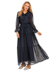 AliExpress Amazon Fashion Cross-border Foreign Trade Women's Stitching Long-sleeved Middle Eastern Dress