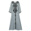  Borka Muslim Dress Print Modest Open Islamic Clothing Muslimah Dubai Clothing Dubai Women Kimono Abaya