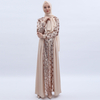 Muslim Long Sleeve Women's Dubai Sequin Embroidered Long Dress