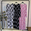 Cross-border Source Fashion Printing Elegant Long Dress Malaysia Turkey Bottoming Dress