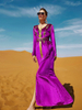 Velvet Party Maxi Dresses New Dubai Modest Muslim Women Casual Islamic Clothing Abaya