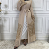 Cross-border Hot Style Sequin Embroidery Outer Gown Dubai Middle East Women's Chiffon Cardigan