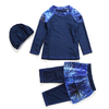  Sportswear Fashion 3 Pieces Fabric 2021 Kids Swimwear Girl Muslim Islamic Clothing Full Cover Modest Swimwear Swimsuit Burkini