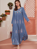  Modest Vetement Femme Prayer Clothes Women Borka Embroidery Vêtements Turkish Kebaya Maleisie Islamic Clothing Robe Femme Musulman Dubai Maxi Dress Open Abaya