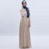 Ramadan Cross-border Dubai Dress Bronzing Mesh Muslim Women's Long Skirt Breathable Summer A-line Skirt on Behalf of Hair
