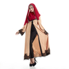 2022 Muslim New Style Muslim Retro Robe Women's Cardigan Robe Lace Loose Court Style