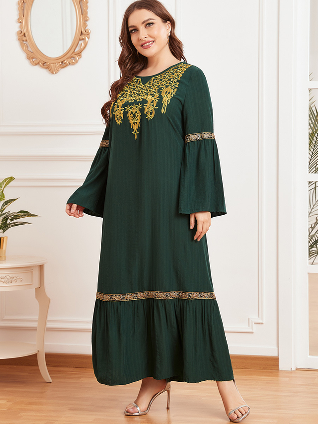  Modern Muslim Women Dubai Kaftan Burqa 2022 Modest Plus Size Burka Jalabiya Thobe Prayer Jilbab Arabic Islamic Clothing Maxi Dress Abaya