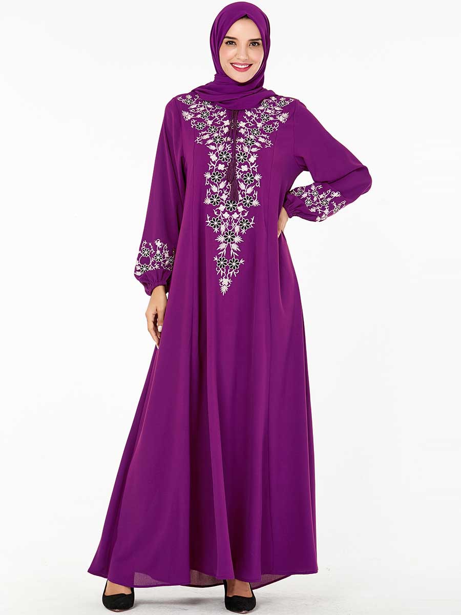  2022 Thobe Women Kaftan Burka Jalabiya Plus Size Modest Arabic Burqa Lady Dubai Modern Jilbab Islamic Clothing Muslim Maxi Dress Abaya