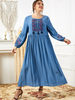  Plus Size Prayer Jalabiya 2022 Dubai Women Arabic Islamic Clothing Muslim Kaftan Jilbab Modern Thobe Modest Burka Burqa Maxi Dress Abaya