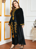  Modest Thobe Printing Cotton Burka Dubai Women Kaftan Burqa Plus Size Arabic Fashion Muslim 2022 Islamic Clothing Jilbab Jalabiya Modern Maxi Dress Abaya