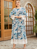  Burka Kaftan 2022 Modern Dubai Plus Size Muslim Burqa Lady Jalabiya Women Thobe Arabic Islamic Clothing Modest Jilbab Maxi Dress Abaya