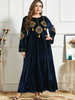  Printing Dubai Jilbab Kaftan Women Thobe Cotton Islamic Clothing Burqa Muslim Jalabiya Fashion Plus Size Burka Modern Arabic 2022 Modest Maxi Dress Abaya