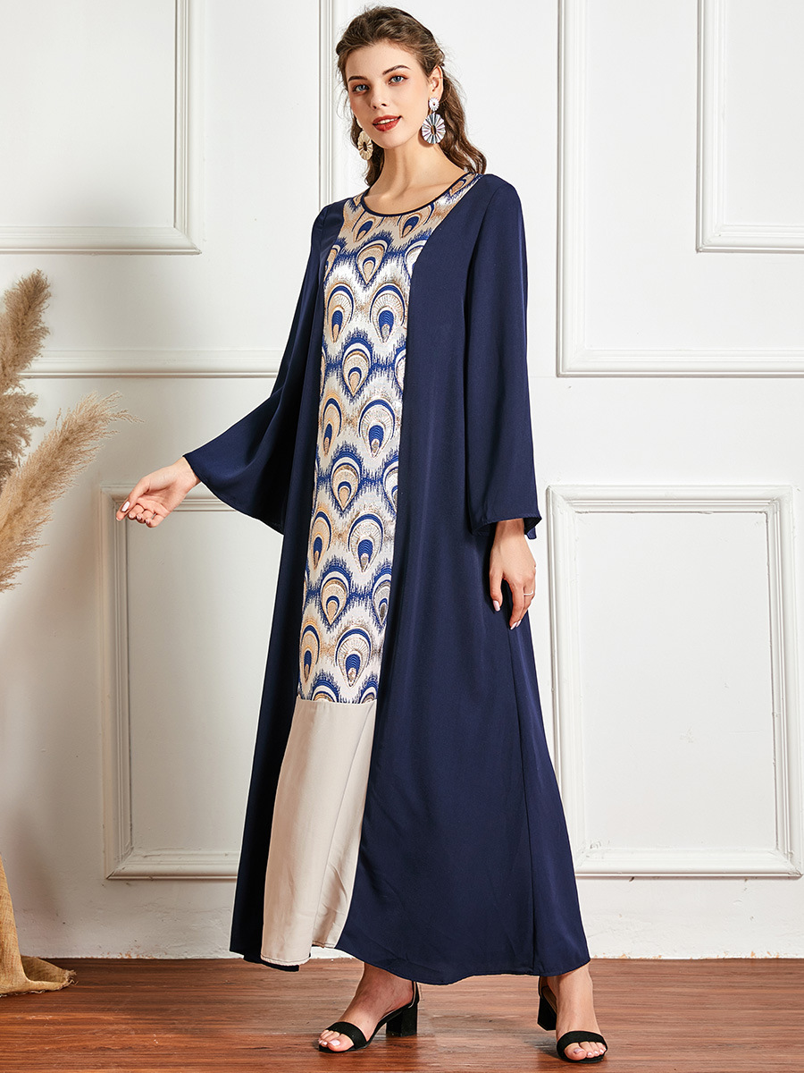  Jilbab Jalabiya Kaftan 2022 Arabic Islamic Clothing Fashion Muslim Women Printing Modern Burka Burqa Modest Plus Size Cotton Dubai Thobe Maxi Dress Abaya