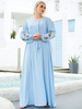  Muslim Dresses Borka Modest Kaftan Turkish Dubai Musulmane Kaftan Hijabi Burka Islamic Clothing Turkish Women Burqa Femme Vetements Maxi Dress Abaya
