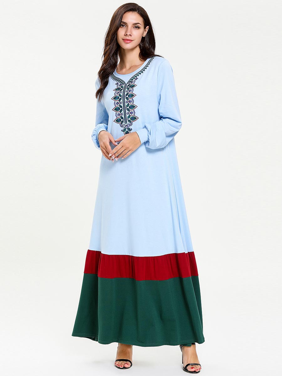  Prayer Clothes Borka Turkish Islamic Clothing Vêtements Embroidery Vetement Femme Robe Femme Musulman Women Kebaya Maleisie Dubai Modest Maxi Dress Abaya