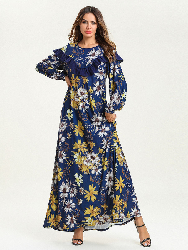  Turkish Vetement Femme Robe Femme Musulman Prayer Clothes Kebaya Maleisie Modest Vêtements Islamic Clothing Borka Women Dubai Embroidery Maxi Dress Abaya