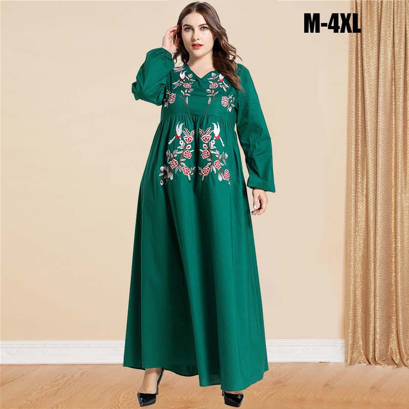  Borka Vetement Femme Islamic Clothing Women Dubai Modest Vêtements Embroidery Kebaya Maleisie Robe Femme Musulman Prayer Clothes Turkish Maxi Dress Abaya