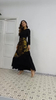 2022 New Muslim Middle East Elegant Long Dress with Beaded Pattern Abaya