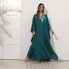 2022 New Plus Size Loose Casual Muslim Arab Robe Abaya