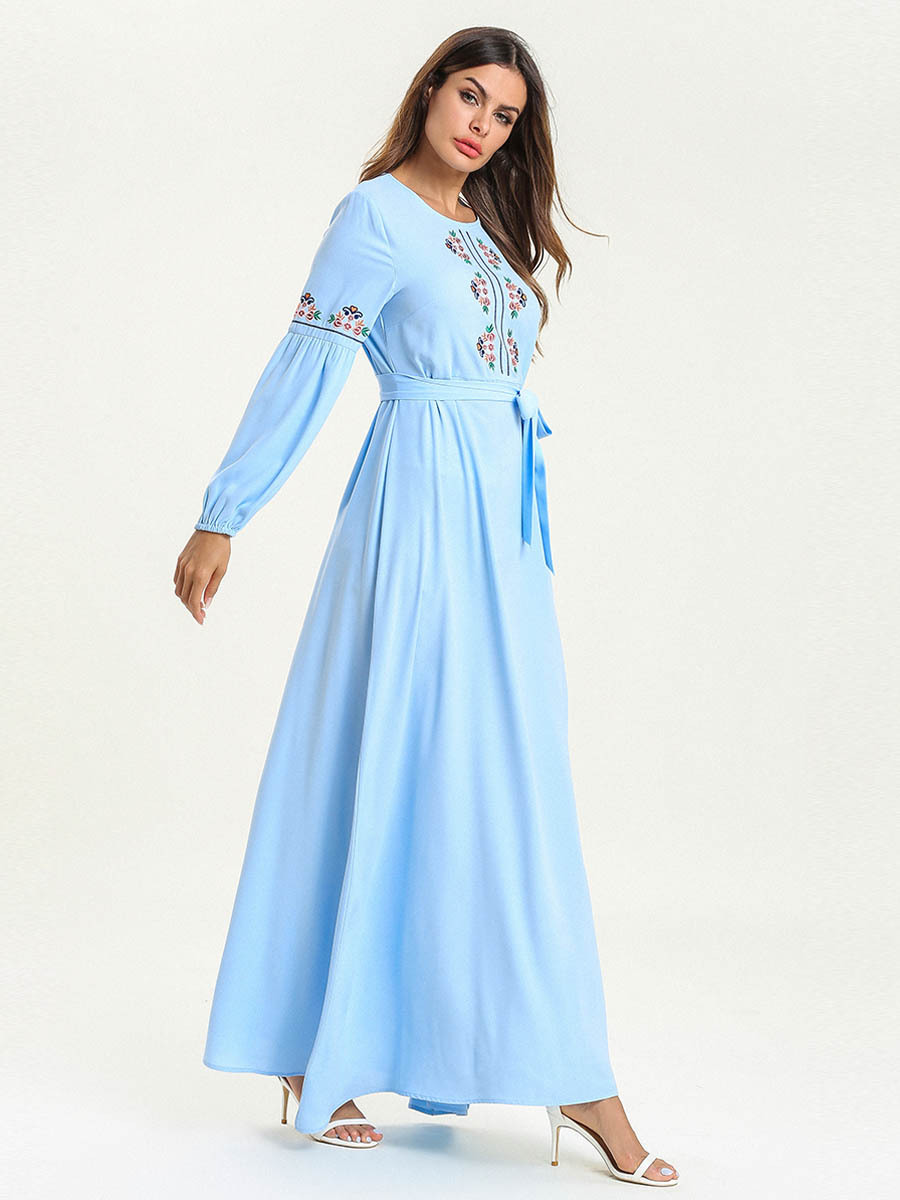  Robe Femme Musulman Islamic Clothing Borka Kebaya Maleisie Embroidery Dubai Modest Vetement Femme Turkish Prayer Clothes Vêtements Women Maxi Dress Abaya