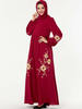  Dubai Prayer Clothes Embroidery Women Turkish Kebaya Maleisie Robe Femme Musulman Vêtements Vetement Femme Islamic Clothing Borka Modest Maxi Dress Abaya