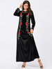  Robe Femme Musulman Embroidery Kebaya Maleisie Vêtements Prayer Clothes Dubai Vetement Femme Turkish Borka Islamic Clothing Modest Women Maxi Dress Abaya