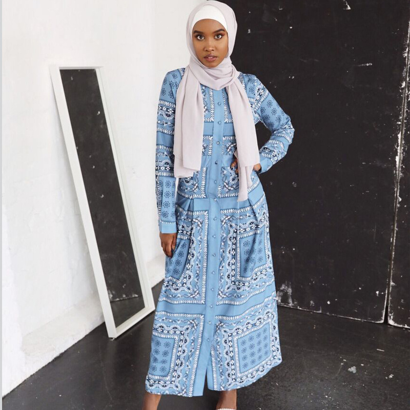 2022 Modern Design New Design Arabic Malaysia Women Casual Salwar Kameez Islamic Robe Abaya