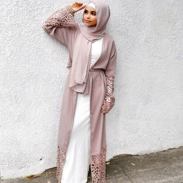 Arabic Robe Malaysia 2022 Modern Women Islamic Salwar Kameez Casual Design New Design Open Abaya